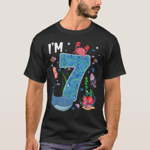 T-shirt Poisson de baleine Anniversaire de mer Garçons et