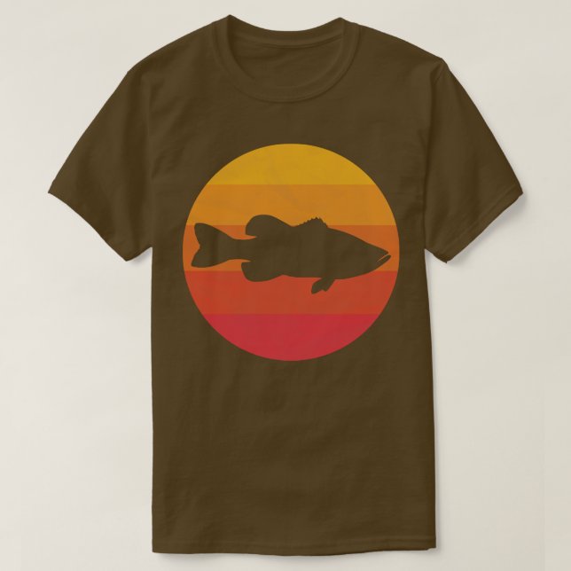 T-shirt Poisson de bar à grande bouche (Design devant)