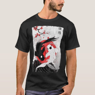 T-shirt Poisson de carpe de cerisier de fleurs de koi Saku
