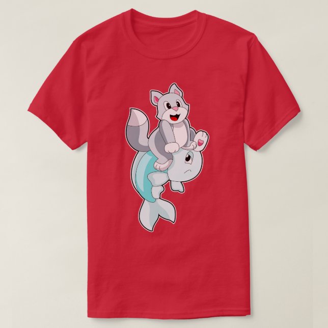 T-shirt Poisson de chat (Design devant)