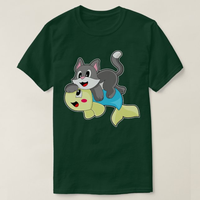 T-shirt Poisson de chat (Design devant)