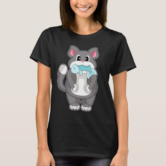 T-shirt Poisson de chat (Devant)