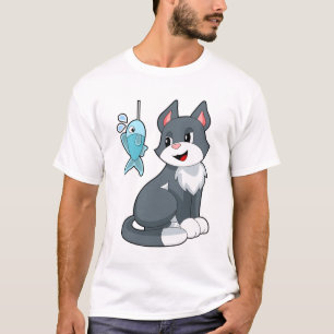 T-shirt Poisson de chat