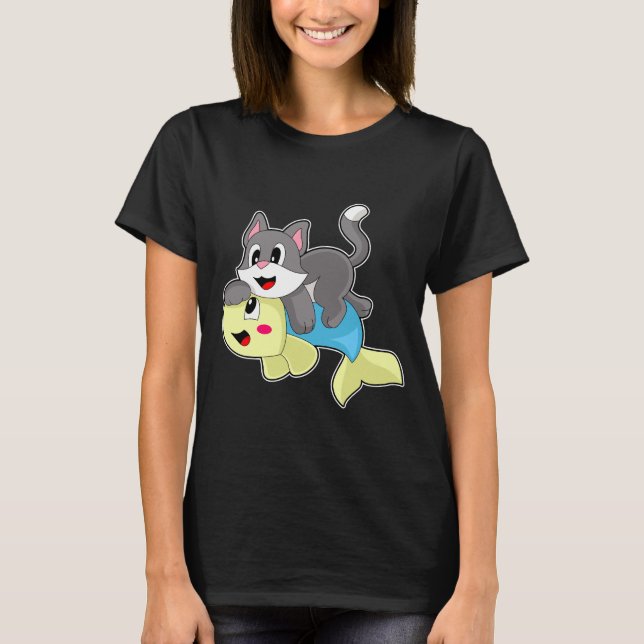 T-shirt Poisson de chat (Devant)