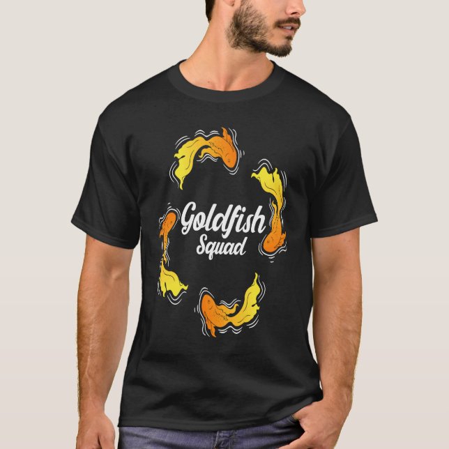 T-shirt Poisson de combat Goldfish Squad Aquaristics (Devant)