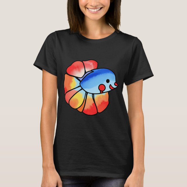 T-shirt poisson de dessin animé (Devant)