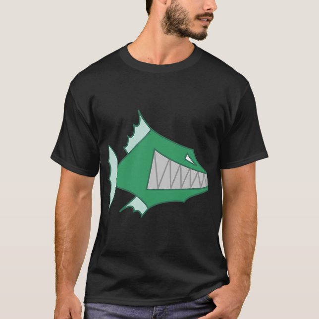 T-shirt poisson de dessin animé (Devant)
