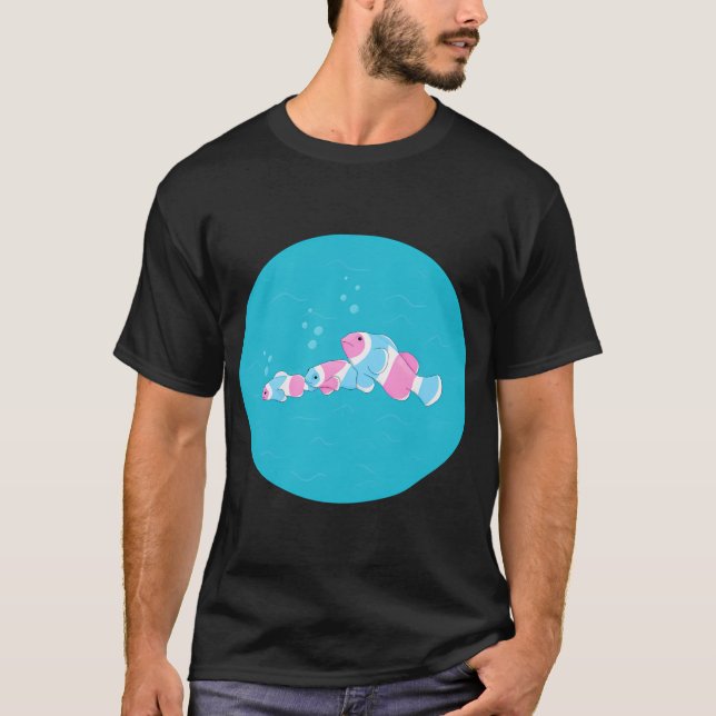 T-shirt Poisson de Fierté Transgenre Trans (Devant)