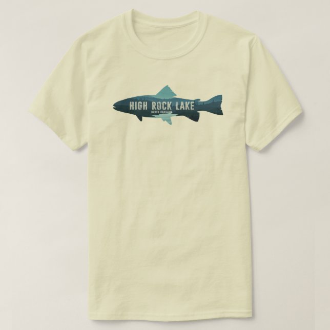 T-shirt Poisson de High Rock Lake North Carolina (Design devant)