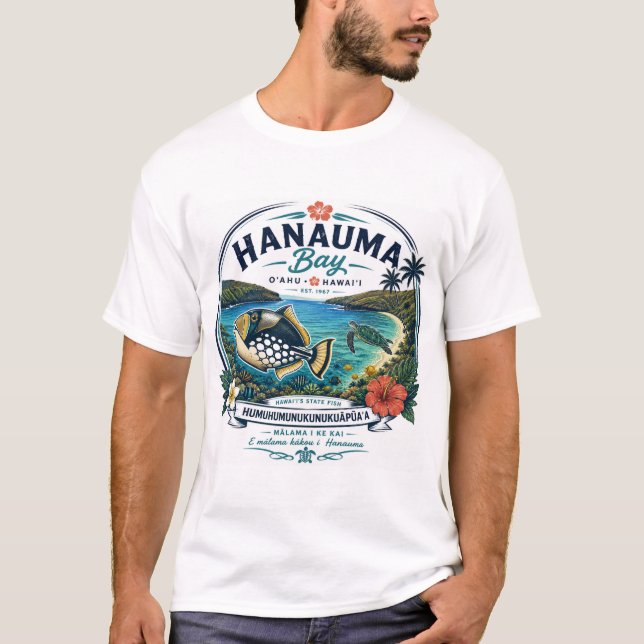 T-shirt Poisson de l'État d'Hawaï (Devant)