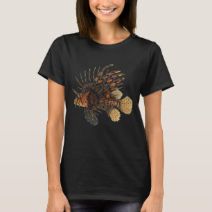 T-shirt Poisson de Lionfish Vintage, animal vivant dans l'