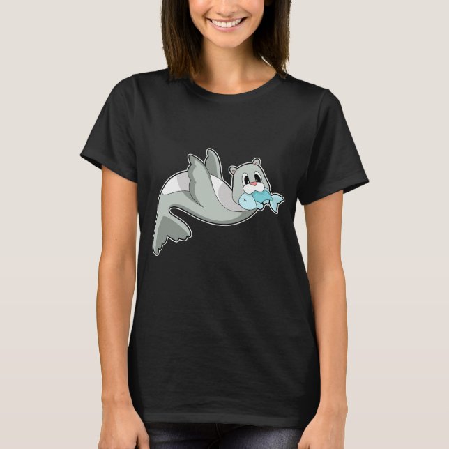 T-shirt Poisson de phoque (Devant)