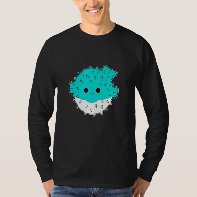 T-shirt Poisson de Puffer mou (Devant)