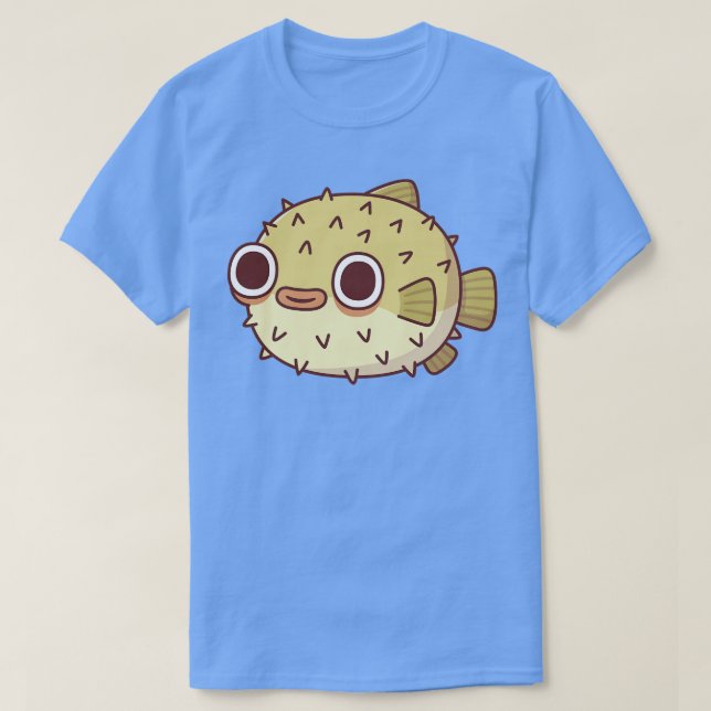 T-shirt Poisson de Puffer mou (Design devant)