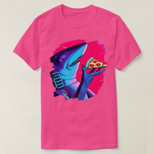 T-shirt Poisson de requin Pizza amusant Cool Pizza Requins (Design devant)