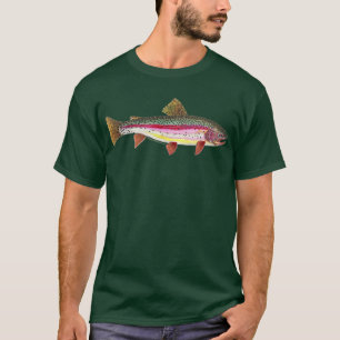T-shirt Poisson de truite arc-en-ciel