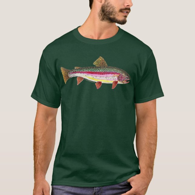 T-shirt Poisson de truite arc-en-ciel (Devant)