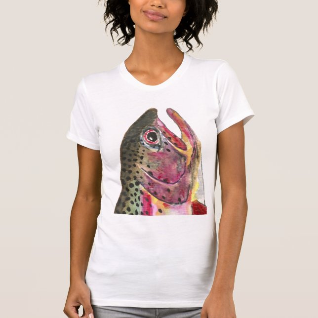 T-shirt Poisson de truite arc-en-ciel (Devant)