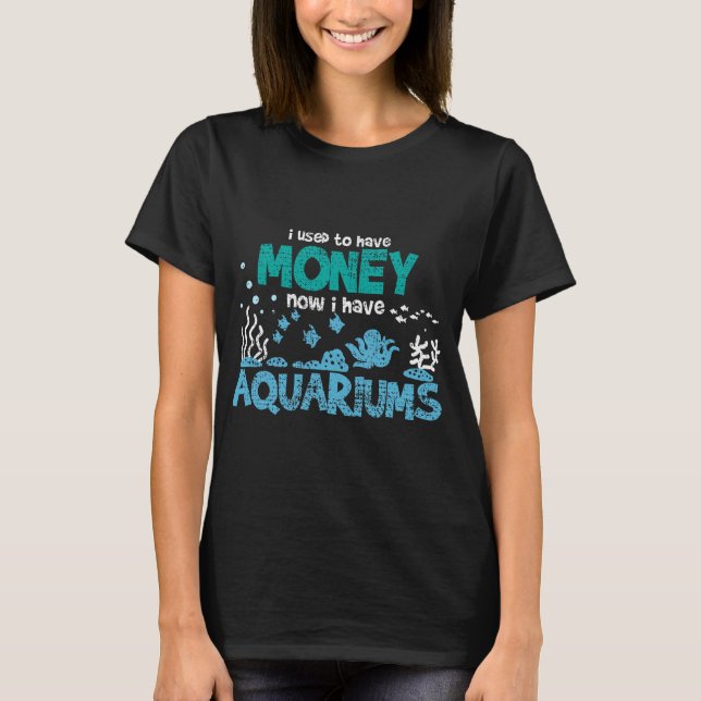 T-shirt Poisson d'eau de mer d'aquarium (Devant)