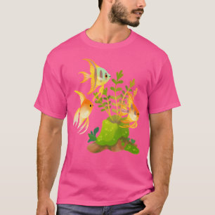 T-shirt Poisson D'Eau Douce Et Plantes - Poisson-Ange