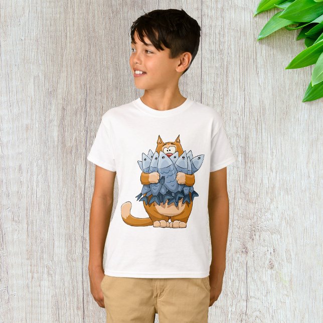 T-shirt Poisson d'élevage de chats (Créateur téléchargé)