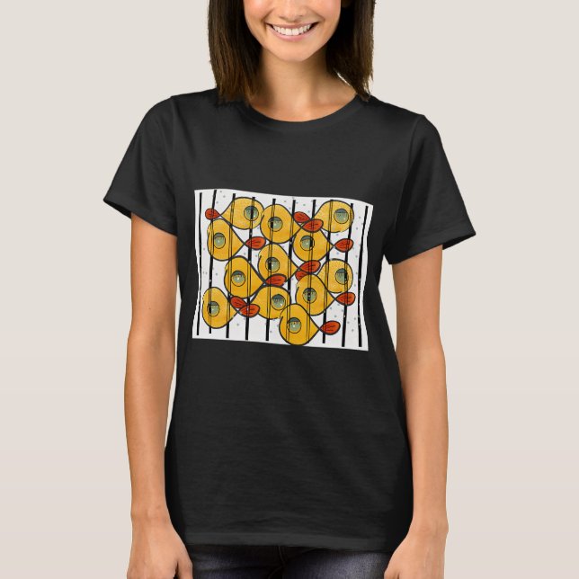 T-shirt Poisson derrière les barreaux (Devant)