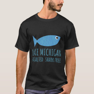 T-shirt Poisson des Grands Lacs du lac Michigan non salé s