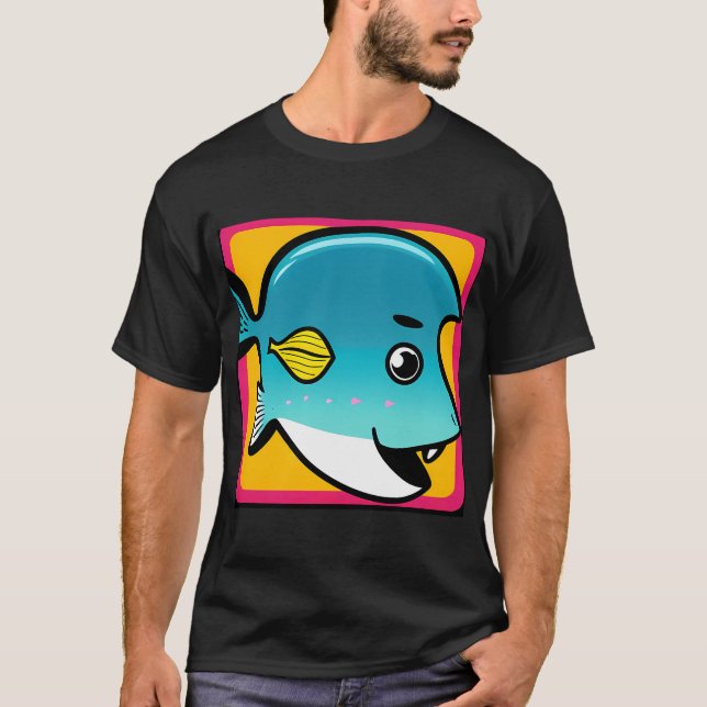 T-shirt Poisson Dessin Animé (Devant)