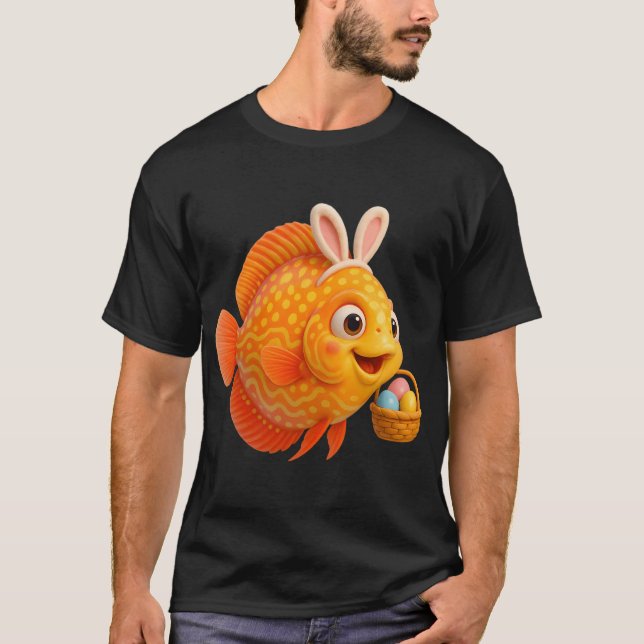 T-shirt Poisson Discus de Pâques (Devant)
