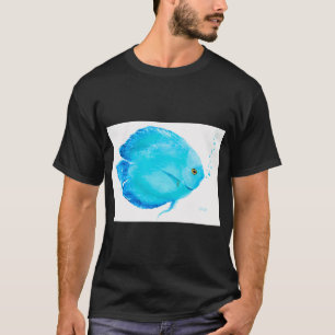 T-shirt Poisson Discus Tropical Turquoise