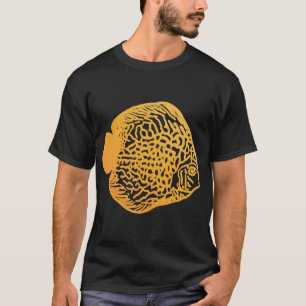 T-shirt Poisson Disque Jaune