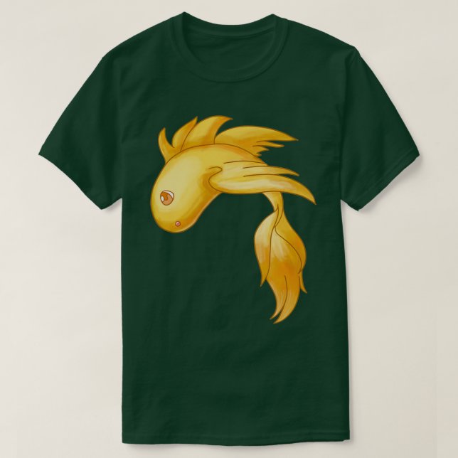T-shirt Poisson d'or ailé (Design devant)