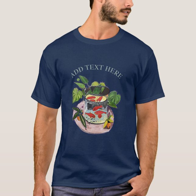T-shirt Poisson d'or après Matisse (Devant)
