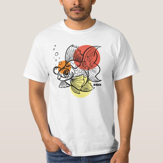 T-shirt Poisson d'or mousseux (Devant)