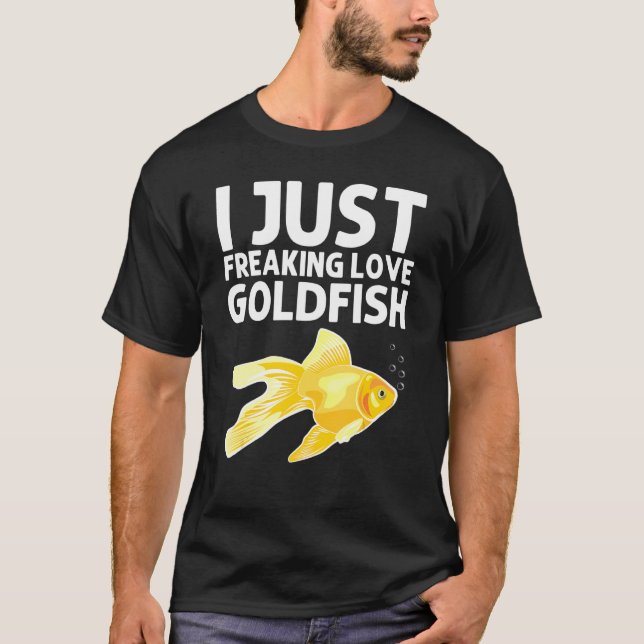 T-shirt Poisson d'or pour hommes femmes Aquarium d'or Pois (Devant)