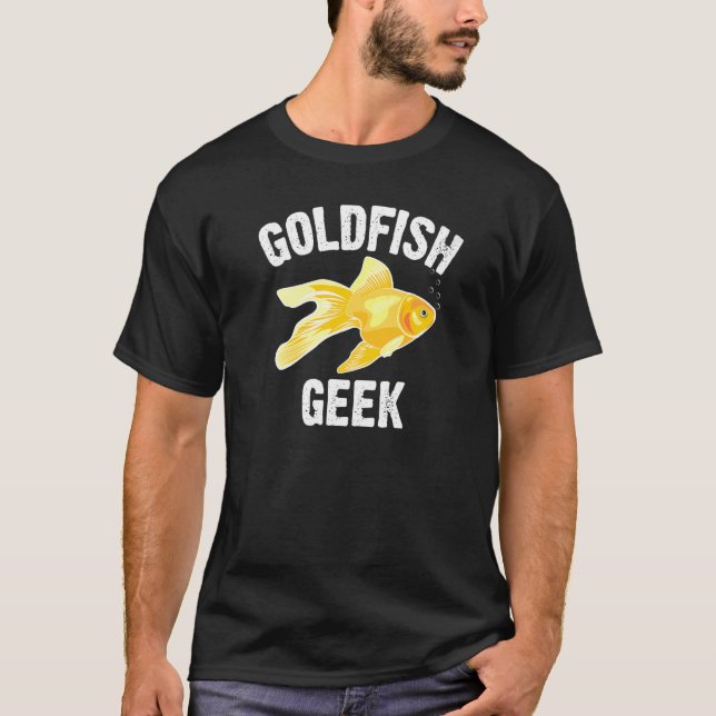 T-shirt Poisson D'Or Pour Hommes Femmes Aquarium D'Or Pois (Devant)