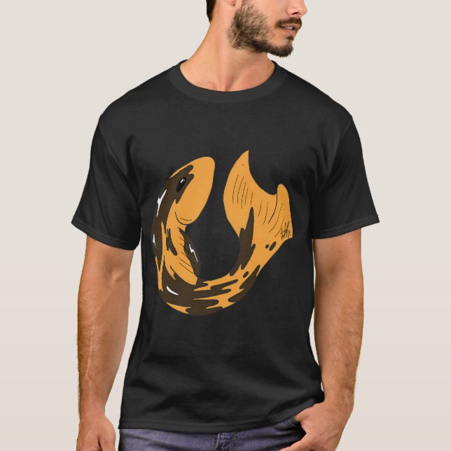 T-shirt Poisson doré (Devant)