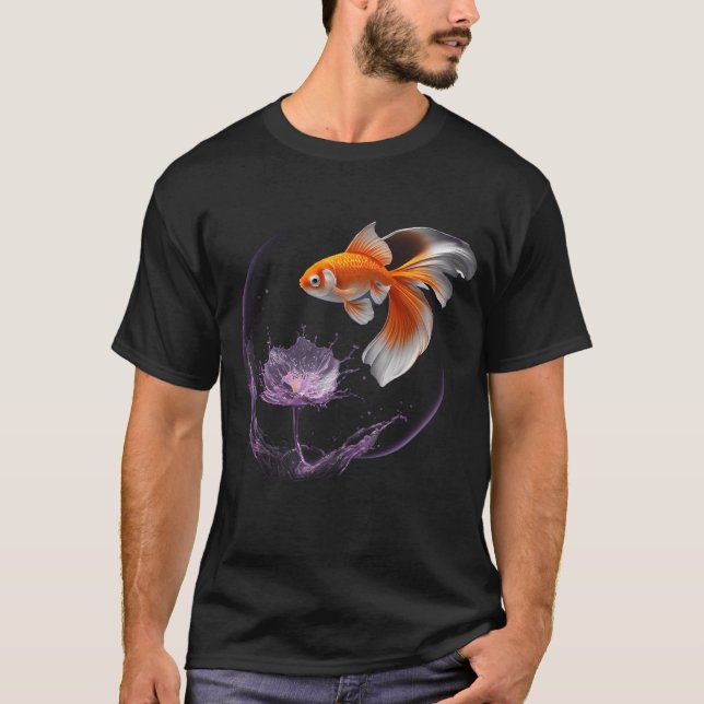 T-shirt Poisson doré (Devant)