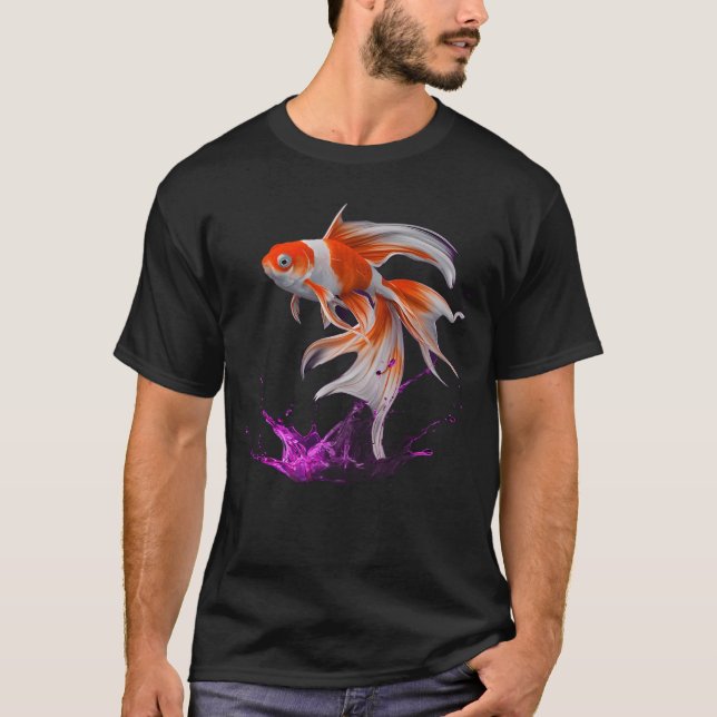 T-shirt Poisson doré (Devant)