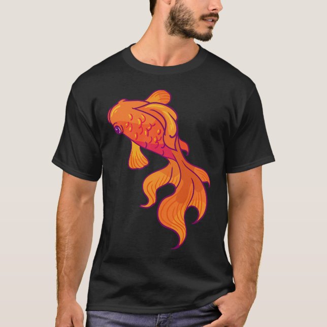 T-shirt Poisson doré (Devant)