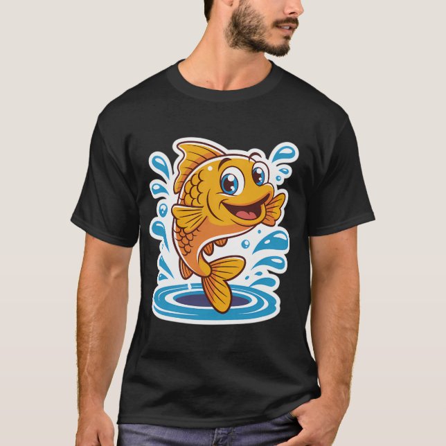 T-shirt Poisson doré (Devant)