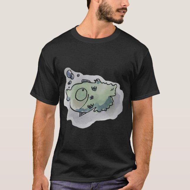 T-shirt poisson drôle (Devant)