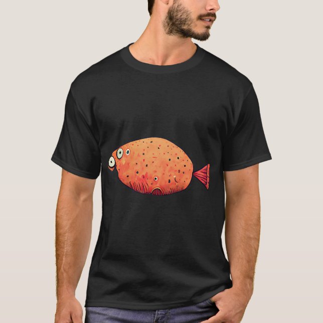 T-shirt Poisson drôle - Animal mignon (Devant)