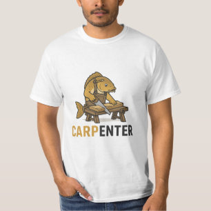 T-shirt Poisson Drôle Charpentier Animal Jeu de Mots