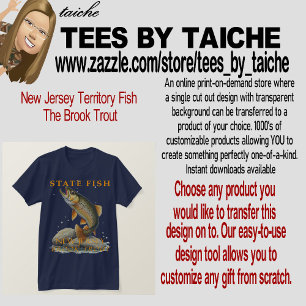 T-shirt Poisson du territoire du New Jersey La truite de r