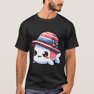 T-shirt Poisson élégant avec chapeau