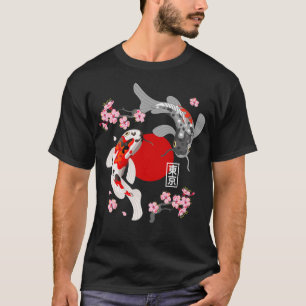 T-shirt Poisson en carpe japonais Sakura Nishikigi Poisson