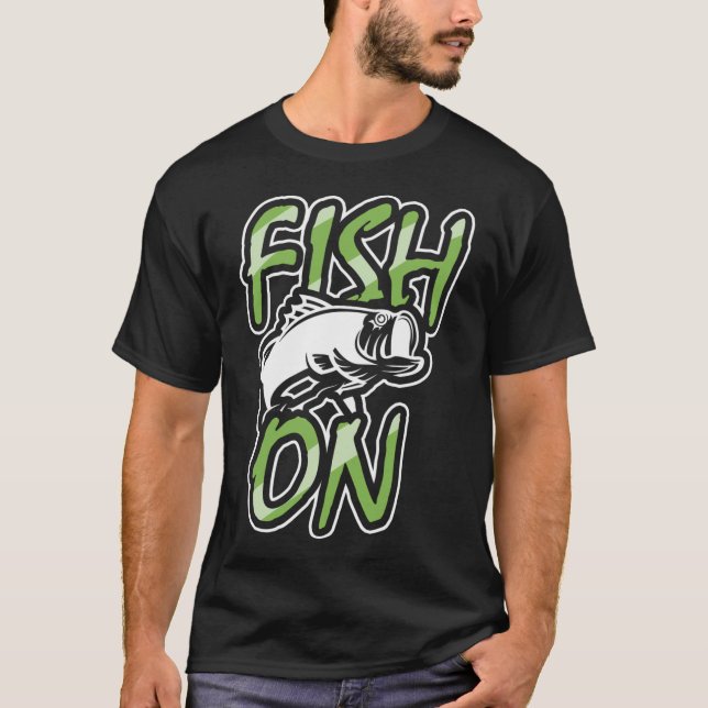 T-shirt Poisson En Ligne (Devant)