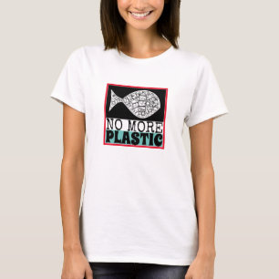 T-shirt Poisson en plastique, changement climatique