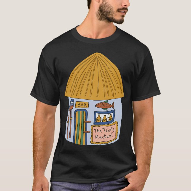 T-shirt Poisson en plastique de l'Arcade verte (Devant)